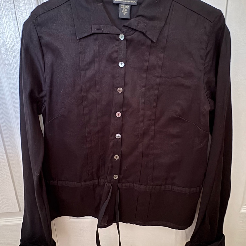 Banana Republic Dark Brown Cotton Shirt